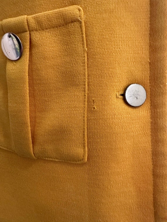 60’s/70’s Jantzen Golden Yellow Button Up Tunic M… - image 10