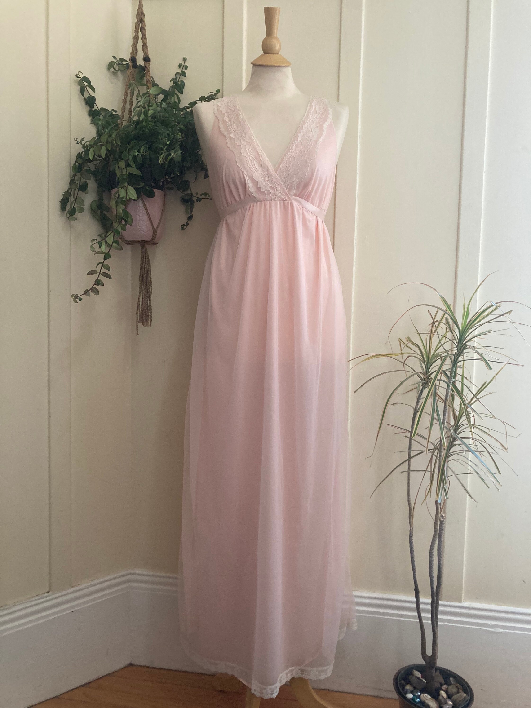 Pale pink best sale slip dress