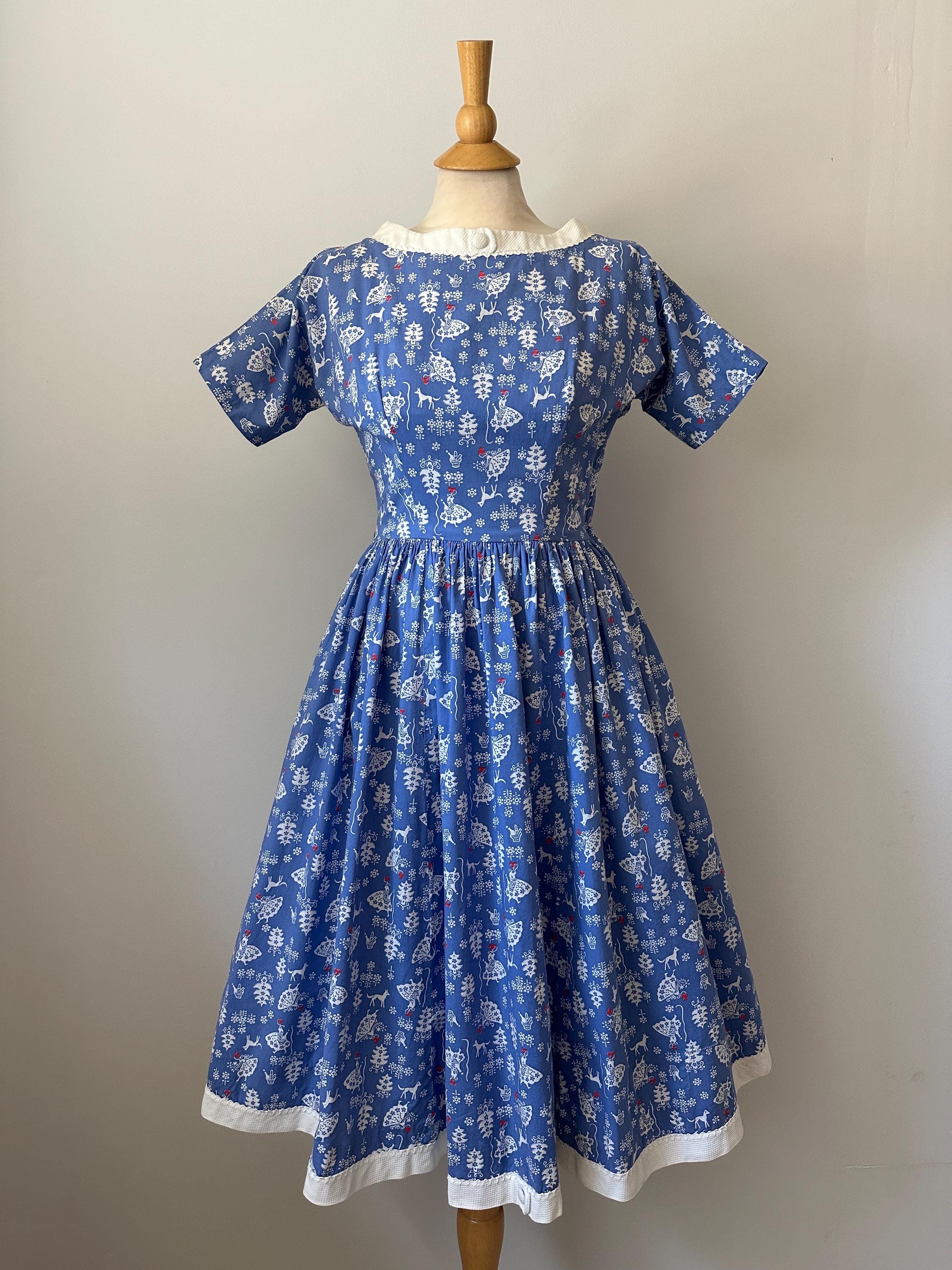 little red riding hood blue dress Remember Nguyen Little Red Riding Hood Bishop Dress
