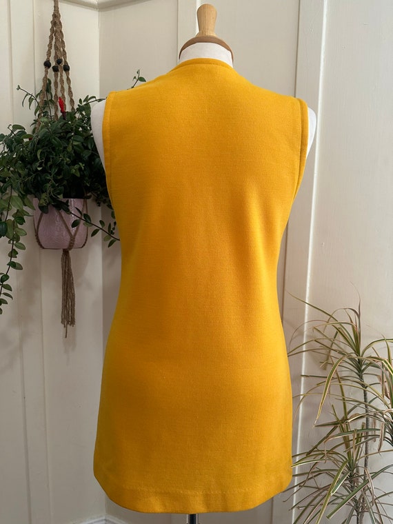 60’s/70’s Jantzen Golden Yellow Button Up Tunic M… - image 4