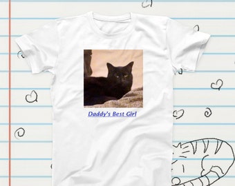 Best Girl Black Cat Meme Novelty T-Shirt, Sublimation Tshirt Gift, Graphic Tshirt, Cat Meme Merch, Cute Cat Fan Gift, Funny Cat Tshirt