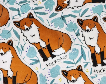 Trickster Fox Vinyl Die-Cut Sticker