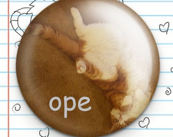 Ope Midwestern Cat 1.25" Button