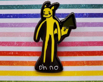 Oh No Long Electric Friend Enamel Pin
