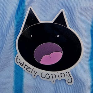 Fueled By Microplastics Meme Vinyl Die-Cut Sticker