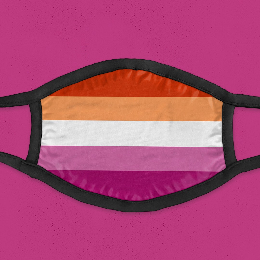 LGBT Pride Face Mask – Handmade, Adjustable, Multi-Color 100% Cotton, Fast Shipping