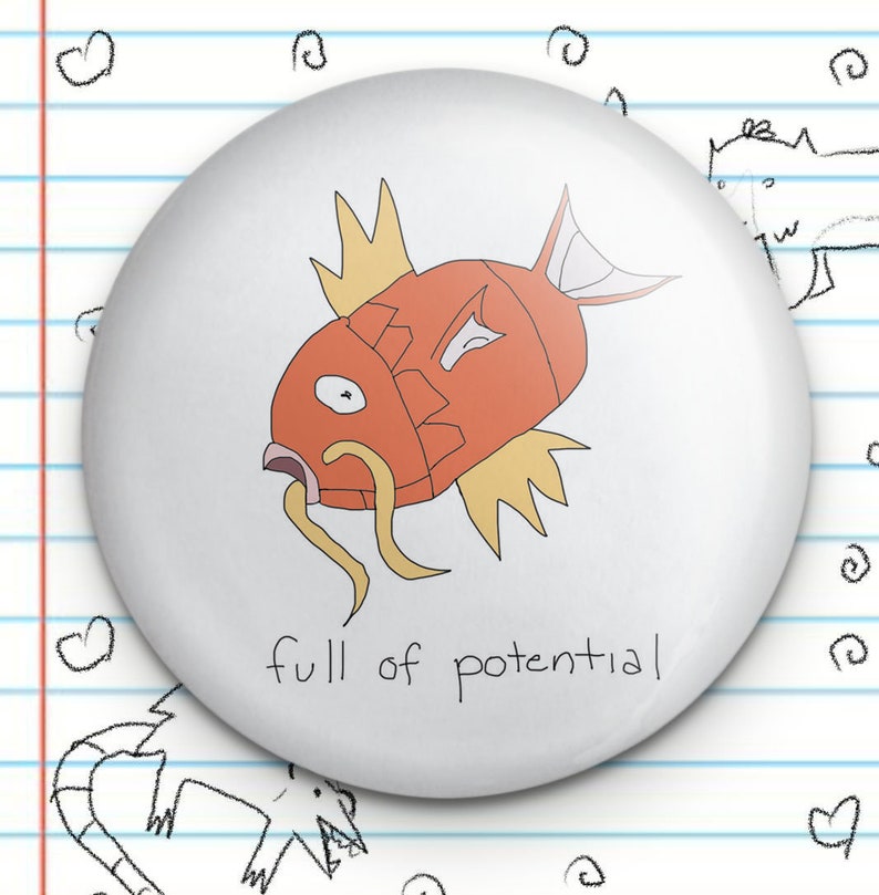 Helpless Koi Friend 1.25 Button image 1