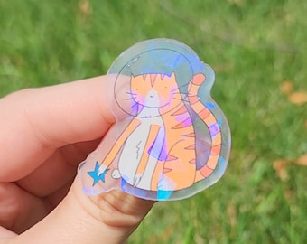 Space Cadet Astronaut Cat Acrylic 1.5 Inch Pin, Cozy Game Acrylic Pin, Cat Lover Gift, Cat Pin, Space Aesthetic, Kawaii Pin, Cat Lady Pin