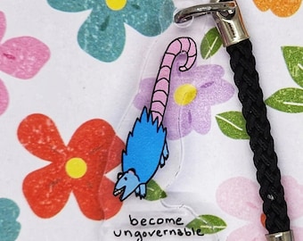 Ungovernable Possum 1.5 inch Acrylic Charm