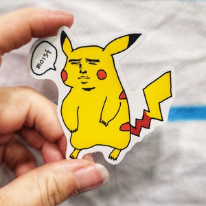 Cursed Electric Friend Moist Meme Vinyl Die-cut Sticker