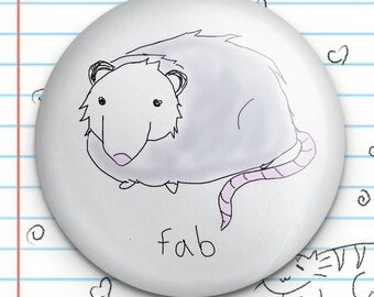 Fabulous Possum 1.25" Button