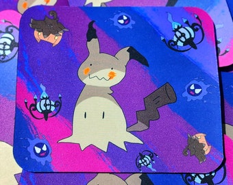 Mimikyu Ghost Type Mousepad: Kawaii Gamer Desk Decor (8"x9")