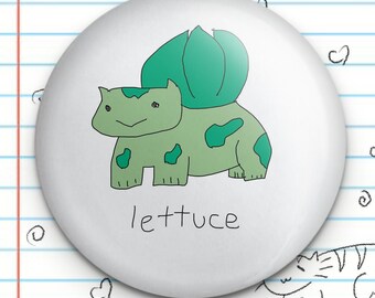 Lettuce Succulent Friend 1.25" Button