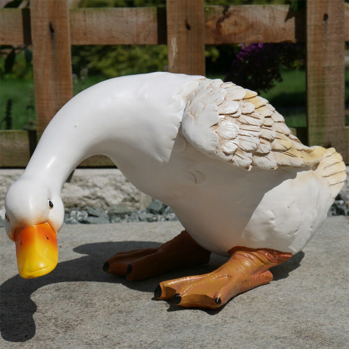 Goose Planter Ornament Plant Pot Lawn Patio Garden duck Bird Etsy