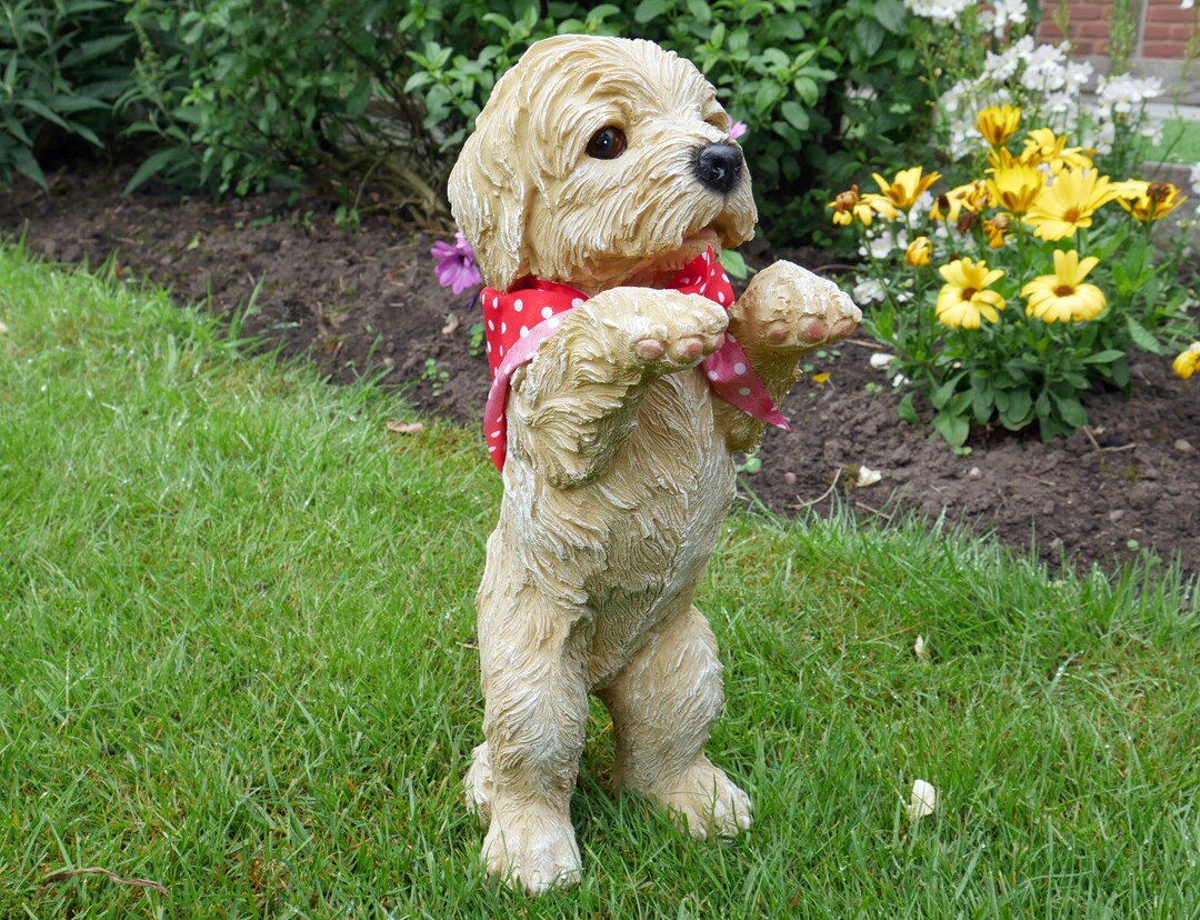 Peeping Puppy Garden Ornament Animal Dog Ornaments Lawn Patio Etsy