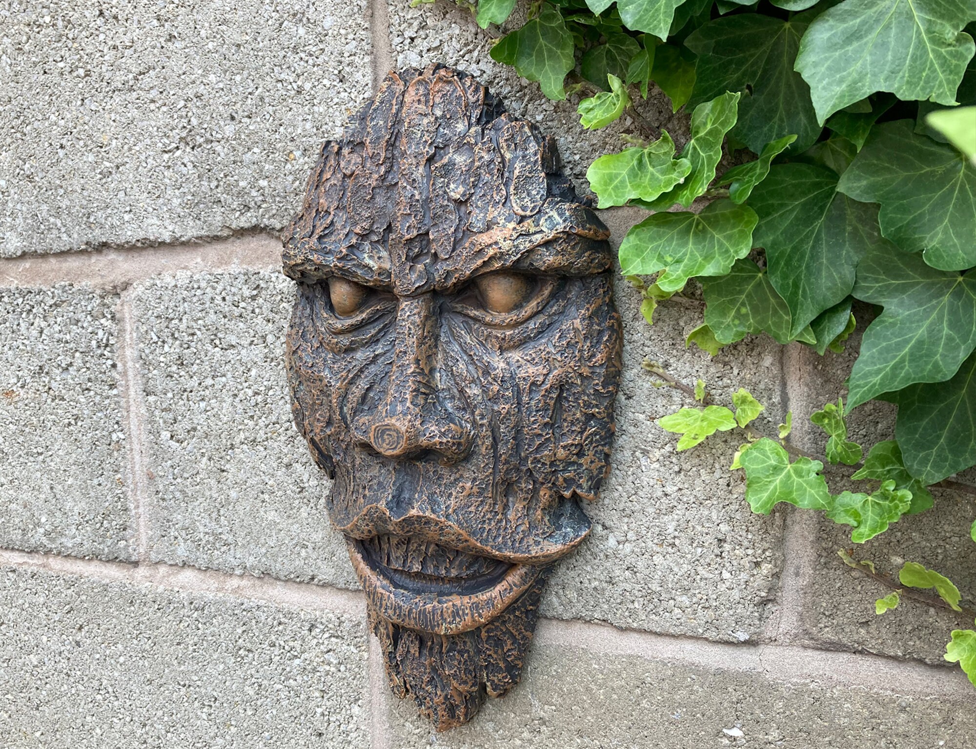 Handmade Wall Hanging Large Tree Face Outdoor Ent Sculpture Etsy UK