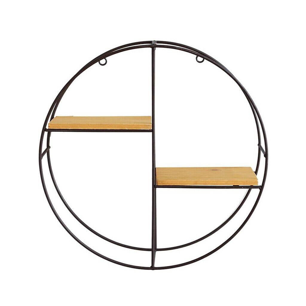 One Cube Wall Shelf Wood Storage Display Round Shelves Iron Etsy UK