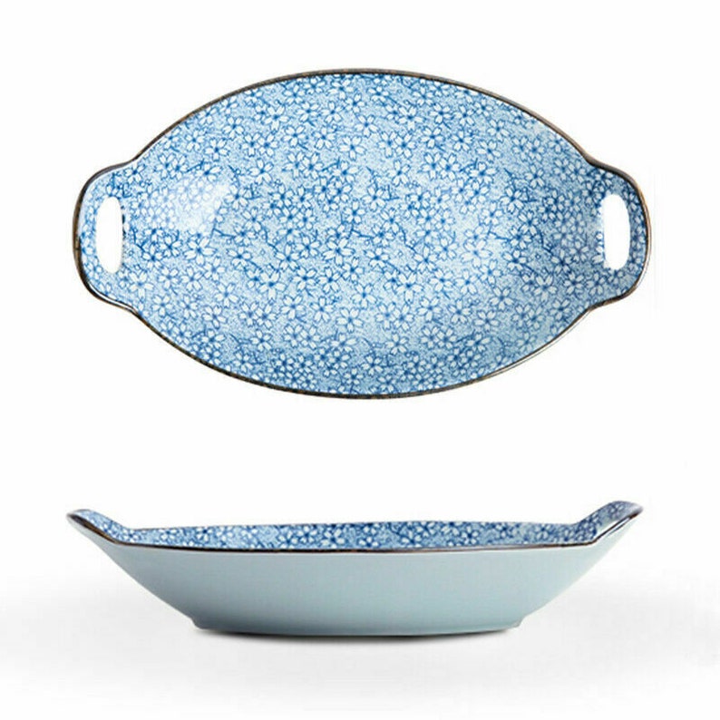 25pcs Japanese Design Crockery Dinnerware Sets Ceramic Floral Etsy UK