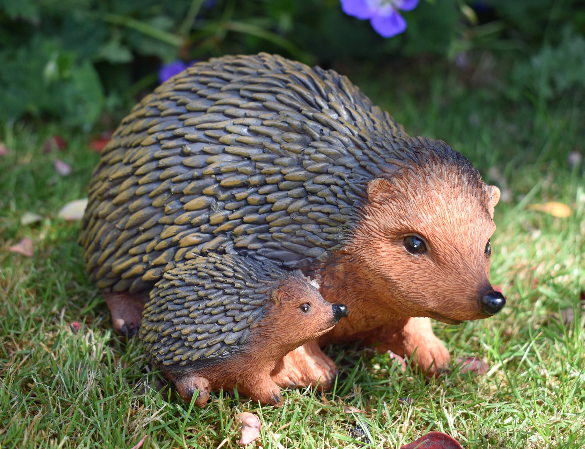 Handmade Hedgehog Garden Ornament With Hoglet Animal Sculpture - Etsy Handmade Hedgehog Garden Ornament With Hoglet Animal Sculpture - Etsy