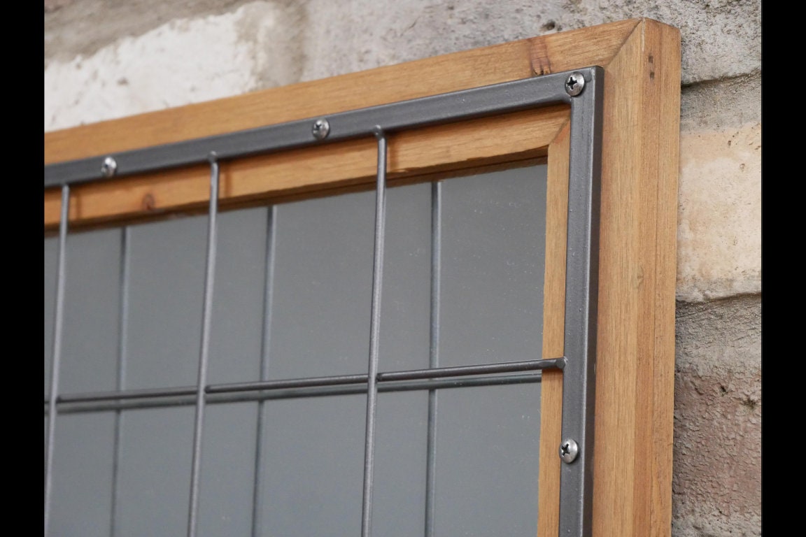 Espejo de vidrio montado en la pared efecto tallado resina | Etsy