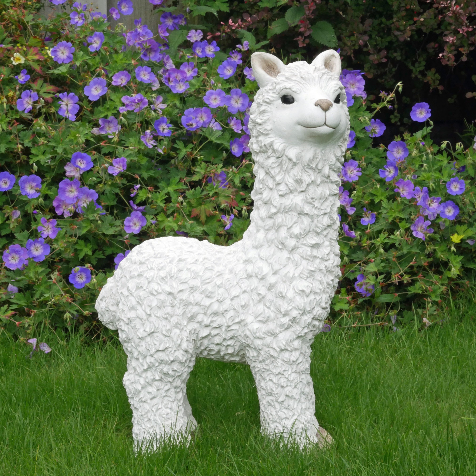 Handmade Llama Sculpture Garden Home Animal Lawn Statue | Etsy