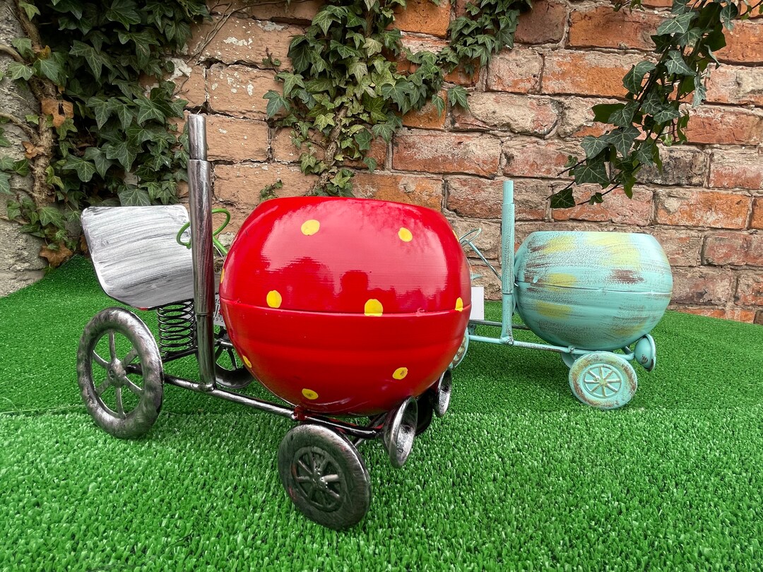 Vintage Tractor Planter Stand Planters Flower Pots Vases Etsy UK