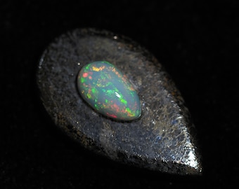 Opal on pyrite - pendant on request - Ethiopian opal on pyrite from France - 33x20mm