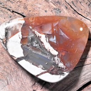 Thunderegg cabochon-28 24mm-lithophyse du massif de l'Esterel-agate dans la rhyolite