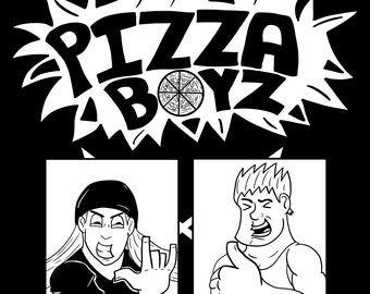 Pizza Boyz - Season 1 - Graphic Novel - Print - The sit-com styled comic book series - Indie Comics Slice of Life Manga Retro Gaming Gift