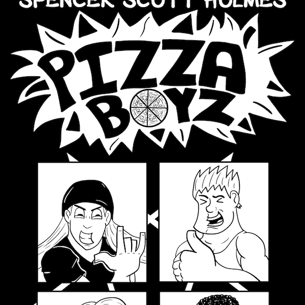 Pizza Boyz - Season 1 - Graphic Novel - Print - The sit-com styled comic book series - Indie Comics Slice of Life Manga Retro Gaming Gift