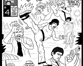Pizza Boyz Comic Issue 4 - Home Made Gung Fu Flicks in Digital PDF by Spencer Scott Holmes - Indie Comics Film Making Movie Kung Camera Boys