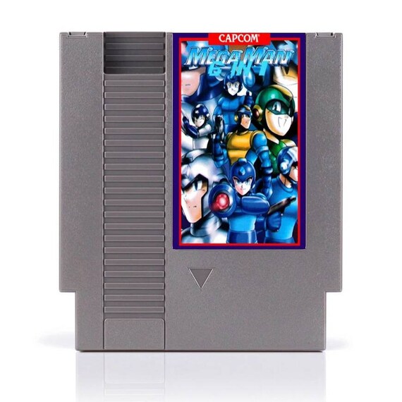 Mega Man 6 In 1 Collection 72 Pin Cartridge For Nes Nintendo Megaman 1 2 3 4 5 6 - 