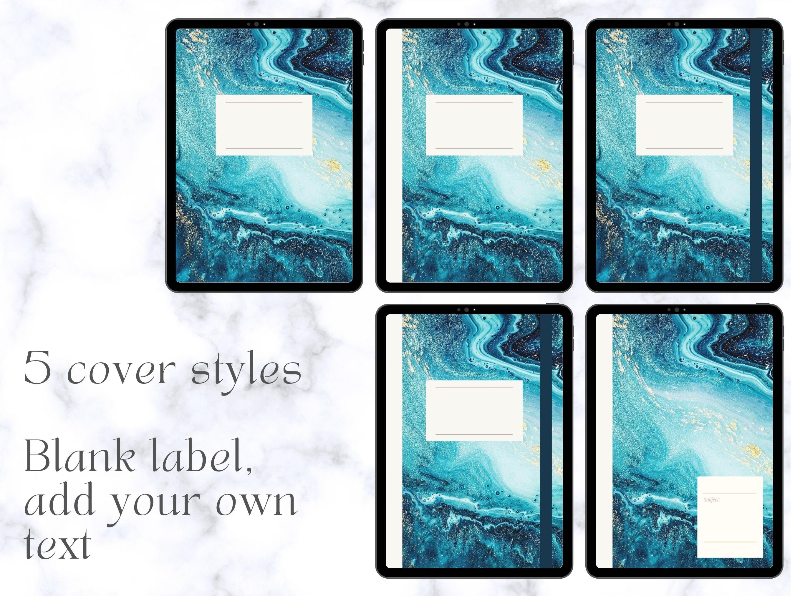 30 Marble Aesthetic Digital Notebook Covers for Goodnotes and ...