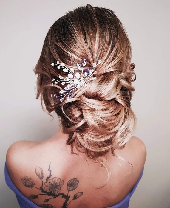 Bridal Hair Piece Wedding Headpiece Crystal Hair Comb Etsy