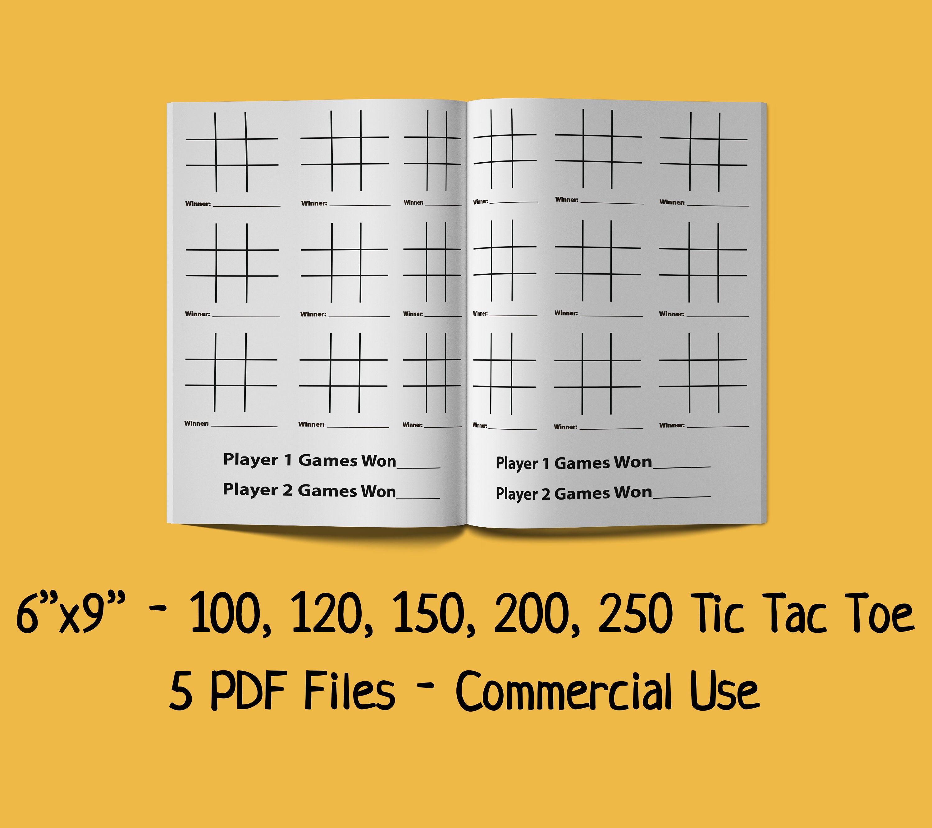 Tic Tac Toe Game Book KDP Interior