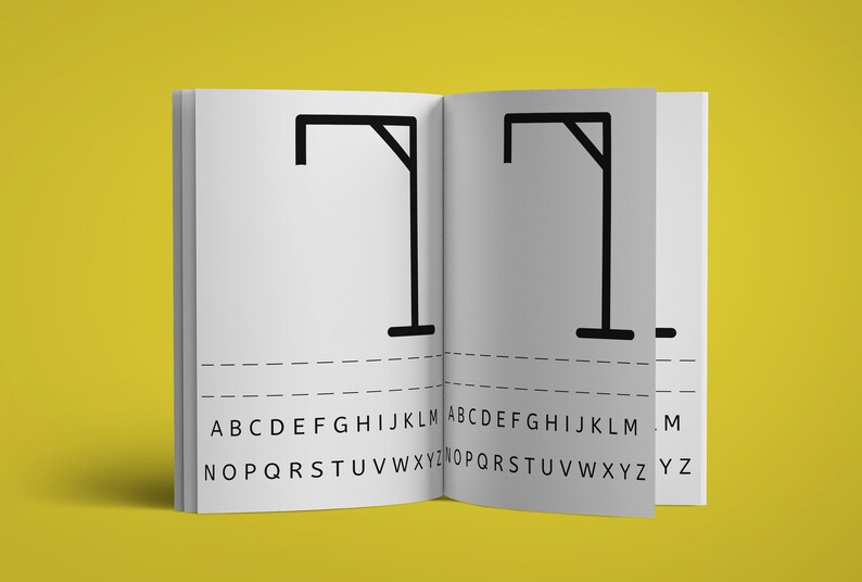 5”x8” Hangman Game PDF, DOCX – KDP Interior Template 100, 120, 150, 200 ...
