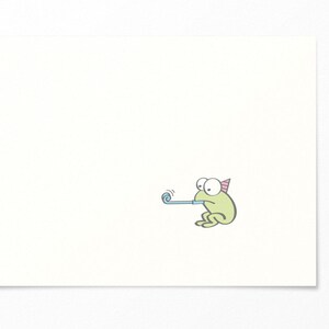 Geburtstagskarte - Frosch - Glückwunschkarte / Einladungskarte / Grußkarte - Alles Gute zum Geburtstag - Kindergeburtstag Kinderparty Kinder