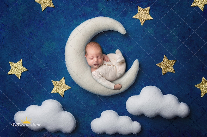 Moon Digital Backdrop for Newborn Photography Newborn - Etsy