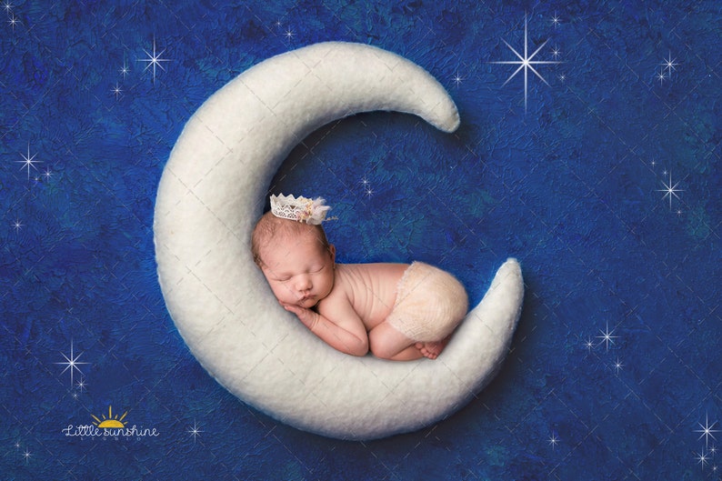 photography backdrop Moon and stars digital backdrop for newborn photography digital backdrop background