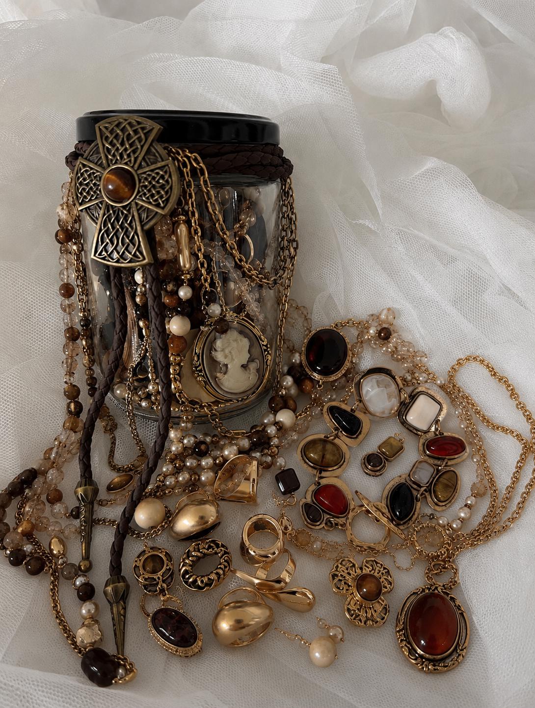 Vintage jewelry jar - Etsy 日本