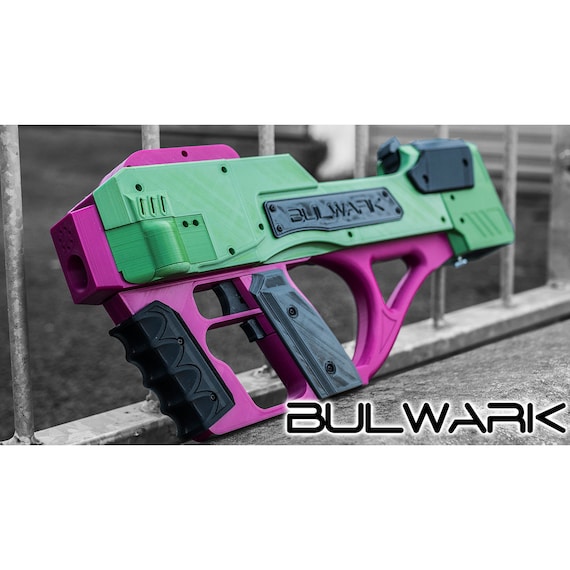 Bulwark Nerf Blaster Full Auto bullpup Top Loading digital STL