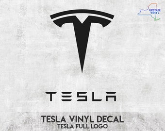 Tesla Motors Logo 4.5/" Shield Window Vinyl Car Decal Sticker Choose a Color