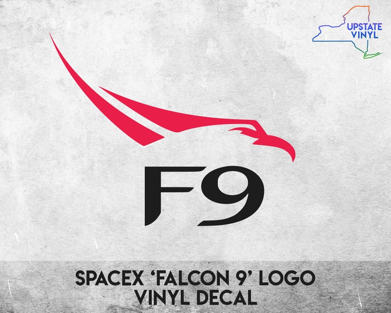 Vinyl Decal Sticker SpaceX /'Falcon 9/' Logo