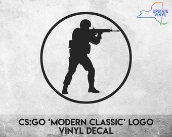 CS:GO Circle Logo 'Modern Classic' Vinyl Decal Sticker - Multiple colors available!