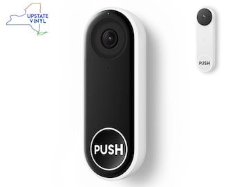 Nest Hello doorbell "PUSH" decal