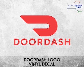 Logotipo de DoorDash: calcomanía de vinilo: ¡varios colores disponibles!
