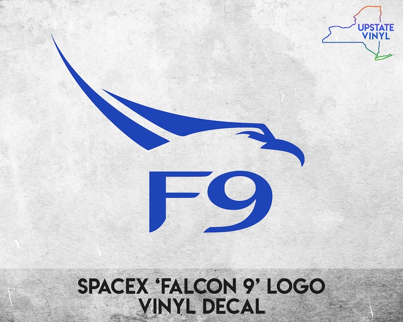 Vinyl Decal Sticker SpaceX /'Falcon 9/' Logo