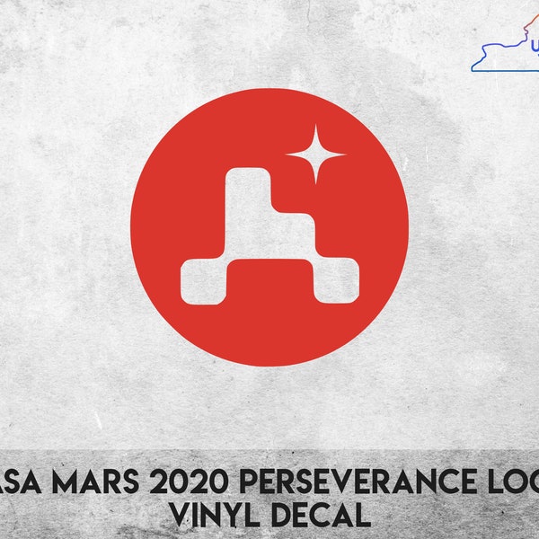 NASA Mars 2020 Perseverance Rover Logo - Vinyl Decal Sticker - Multiple colors available!