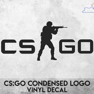 CS:GO Condensed Logo Vinyl Decal Sticker - Multiple colors available!