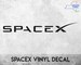 SpaceX Logo - Vinyl Decal Sticker - Multiple colors available! 